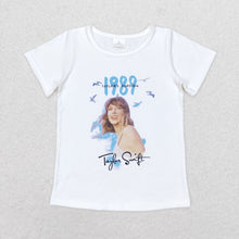 Load image into Gallery viewer, Baby Girls 1989 White Singer Short Sleeve Tee Shirts Tops
