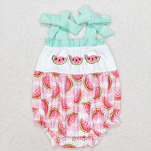 Load image into Gallery viewer, Baby Infant Girls Watermelon Straps Rompers
