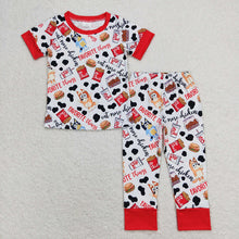 Load image into Gallery viewer, Baby Boys Dog Chips Shirt Top Pants Pajamas Outfits Clothes Sets
