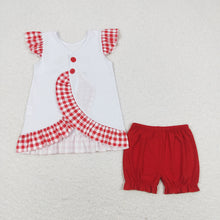 Load image into Gallery viewer, Baby Girls 4th Of July Flag Tractor Tunic Shorts Clothes Sets
