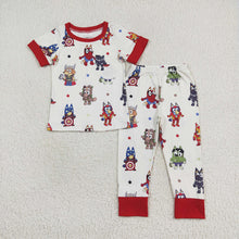 Load image into Gallery viewer, Baby Boys Dogs Hero Sibling Brother Rompers Clothes Sets
