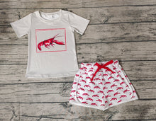 Load image into Gallery viewer, Baby Boys Grey Crawfish Tee Shirts Tops Shorts Clothes Sets
