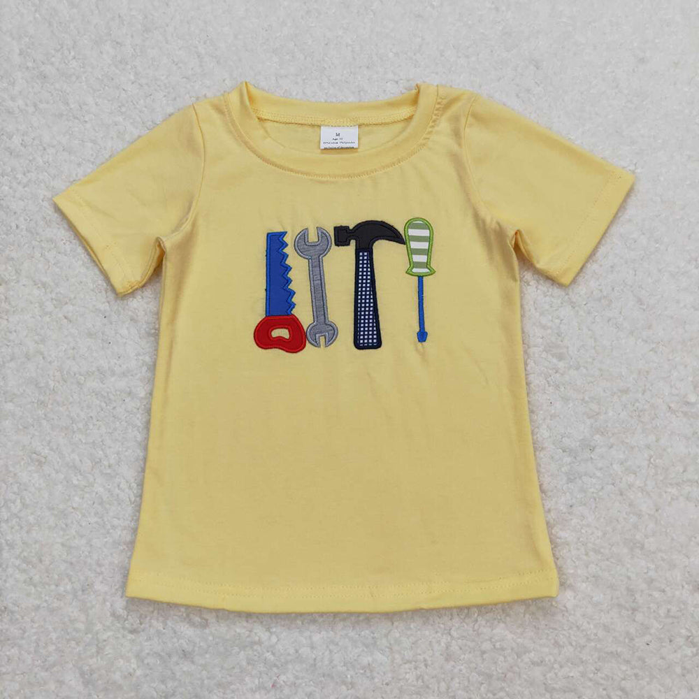 Baby Boys Summer Tool Short Sleeve Tee Shirts Tops