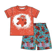 Load image into Gallery viewer, Baby boy cartoon red shorts sets
