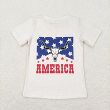 Load image into Gallery viewer, Baby Boys Cow 4th Of July Short Sleeve Tee Shirts Tops
