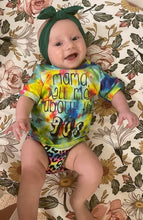 Load image into Gallery viewer, Colorful tie-dyed leopard Size bummie set
