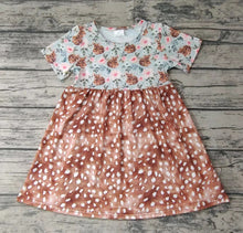 Load image into Gallery viewer, Baby girls summer deer dresses
