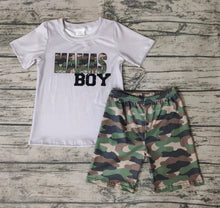 Load image into Gallery viewer, Baby mama&#39;s boy camo shorts sets
