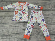 Load image into Gallery viewer, Baby girls halloween long sleeve pajamas sets
