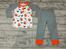 Load image into Gallery viewer, Baby Boys pumpkin stripe pants pajamas sets
