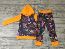 Load image into Gallery viewer, Halloween cartoon baby boys hooded pants clothes sets
