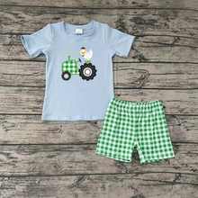 Load image into Gallery viewer, Baby boy farm chicken shorts sets
