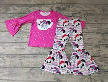 Load image into Gallery viewer, Baby girls halloween pink bell pants clothing sets
