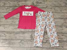 Load image into Gallery viewer, Baby Boys Christmas cookie milk pajamas pants sets
