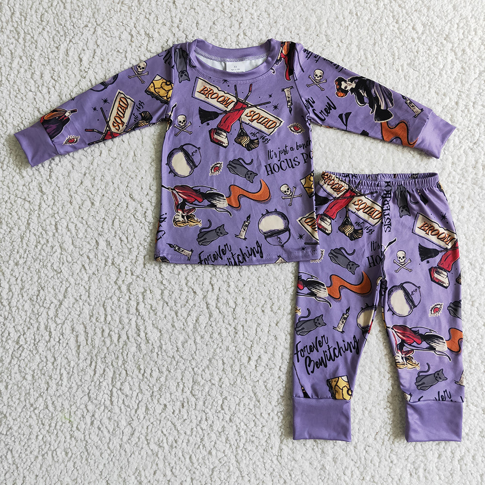 Baby Boys Halloween witch pajamas pants clothes sets