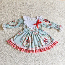 Load image into Gallery viewer, Baby girls Christmas long sleeve house dresses
