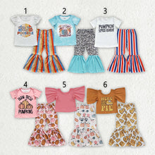 Load image into Gallery viewer, Sibling 6 colors Baby Girls Shirt Fall Bell Pants Outfits Sets
