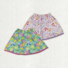 Load image into Gallery viewer, Sibling Baby Girls Lemon Leopard Summer Skirts Bottoms
