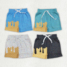 Load image into Gallery viewer, 4 Colors Sibling Baby Girls Ice Cream Drip Sprinkles Summer Shorts Bottoms
