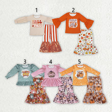 Load image into Gallery viewer, Sibling Baby Girls Fall Shirt Bell Pants Outfits Sets
