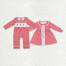 Load image into Gallery viewer, Sibling Baby Girls Christmas Santa Rompers Dresses Clothes
