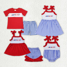 Load image into Gallery viewer, Baby Girls 4th Of July Flag Sibling Boys Rompers Shorts Clothes Sets
