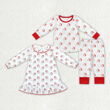 Load image into Gallery viewer, Sibling Girls Boys Christmas Santa Gowns Bamboo Pajamas Clothes Sets
