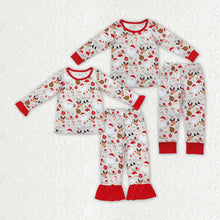 Load image into Gallery viewer, Sibling Girls Baby Boys Christmas Santa Deer Shirt Pants Pajamas
