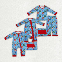 Load image into Gallery viewer, Sibling Boys Baby Girls Christmas Dogs Rompers Pajamas
