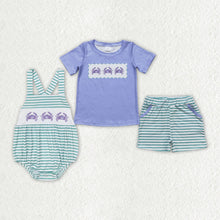 Load image into Gallery viewer, Baby Boys Blue Crabs Sibling Brother Rompers Shorts Clothes Sets

