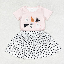 Load image into Gallery viewer, Baby Girls Halloween Pumpkin Top Skirts Clothes Sets
