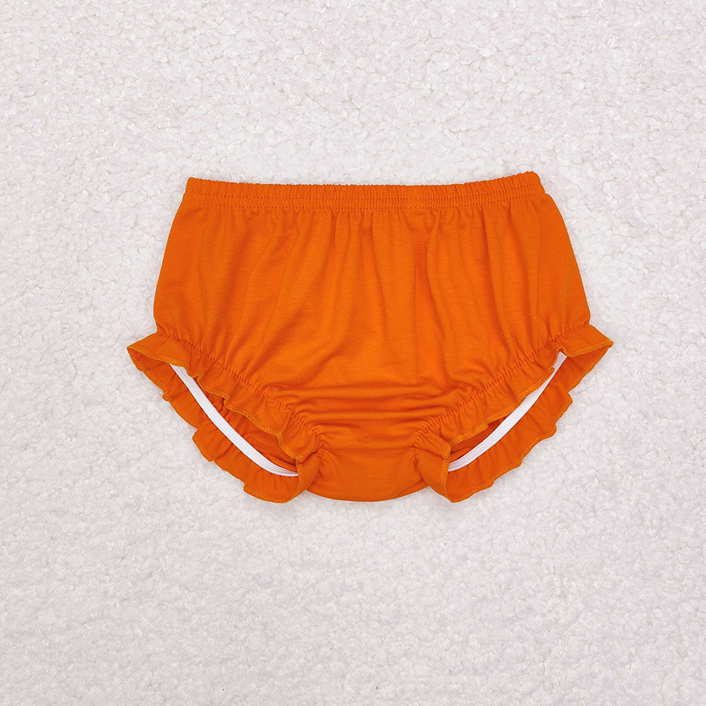 Baby Girls Orange Elastic Bummies Bottoms