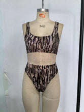 Load image into Gallery viewer, Adult Women Green Camo Top Bottom Swimsuits Sets
