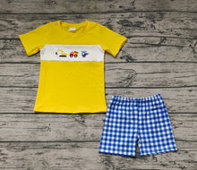 Load image into Gallery viewer, Baby Boys Constructions Short Sleeve Tee Top Shorts Clothes Sets
