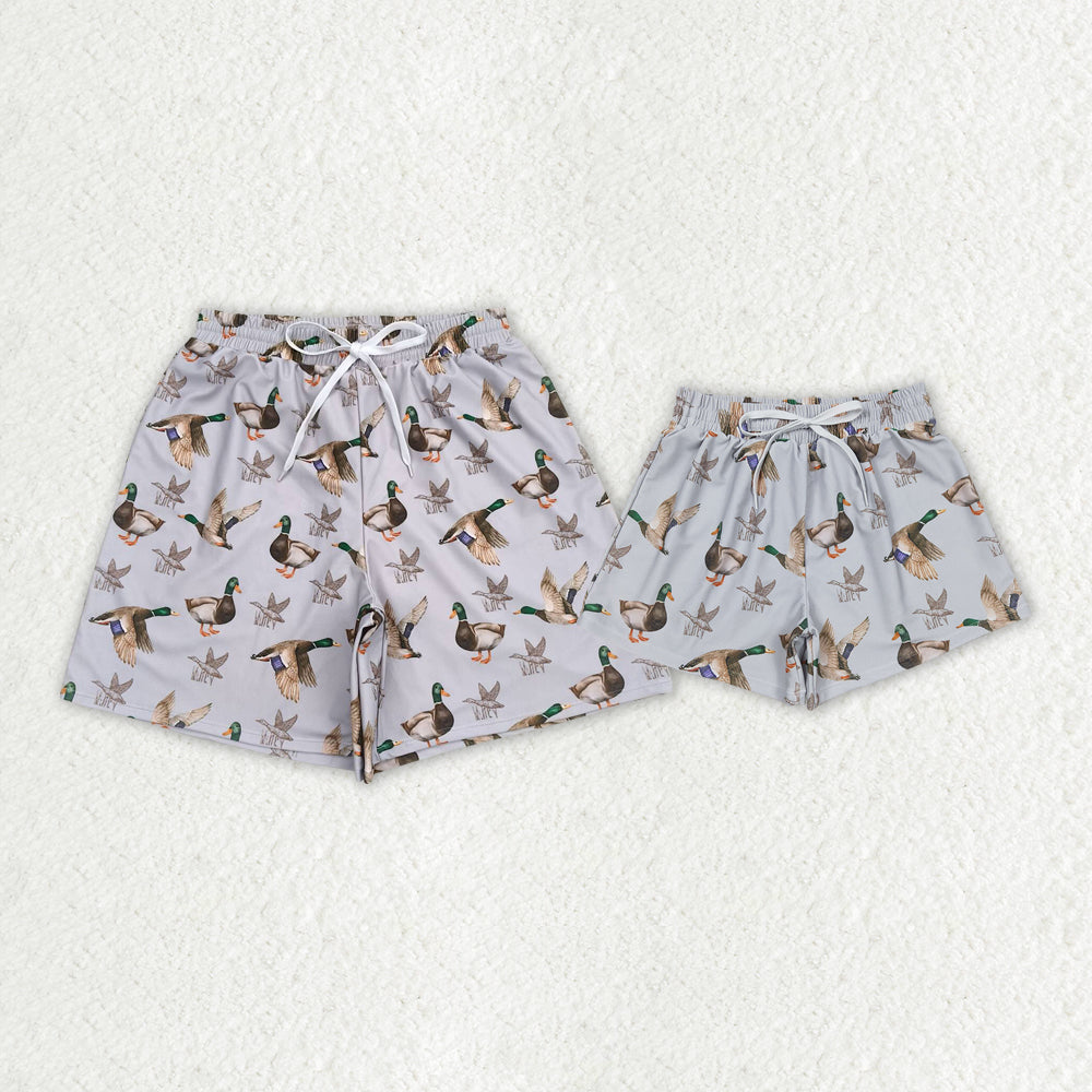 Baby Daddy Boys Summer Ducks Hunting Trunks Swimsuits Swimwears