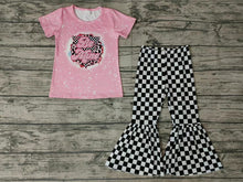 Load image into Gallery viewer, Baby Girls Be mine Valentines bell pants sets
