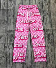 Load image into Gallery viewer, Adult Women Valentines Pink Checkered Doll Bottom Pants Pajamas
