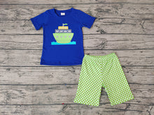 Load image into Gallery viewer, Baby Boys Boats summer shorts sets
