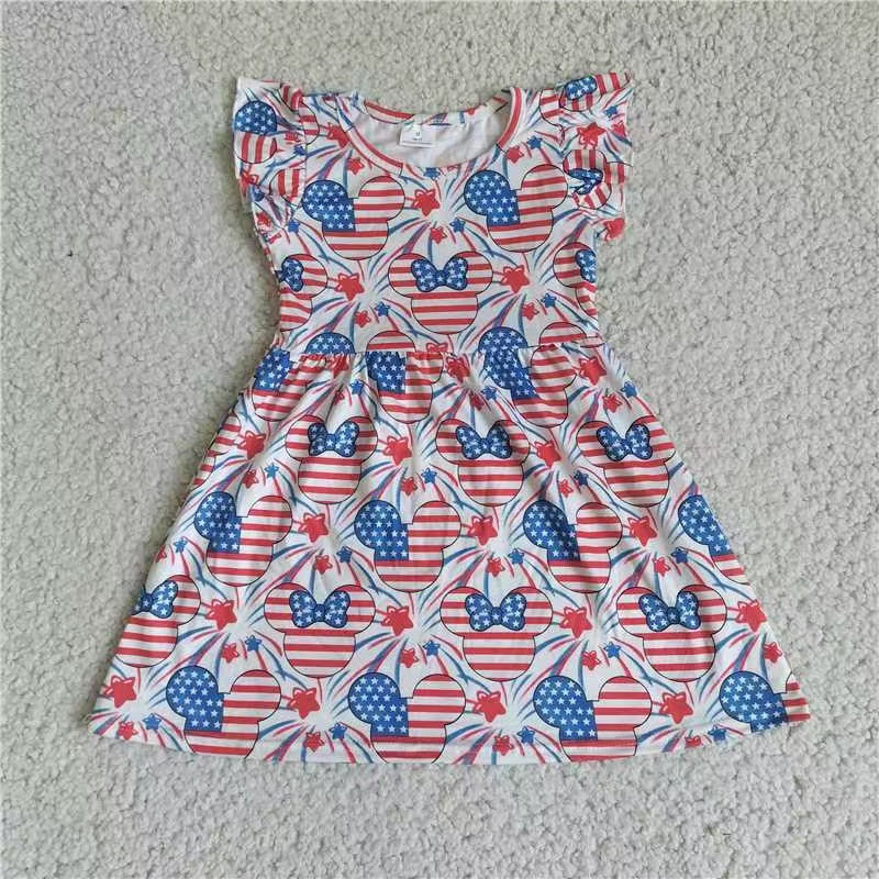 Baby girls 4th of july pearl dresses 221208