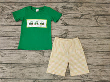 Load image into Gallery viewer, Baby Boys Green Tractor shorts sets

