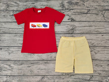 Load image into Gallery viewer, Baby Boys Car Red Summer Shorts Clothes Sets
