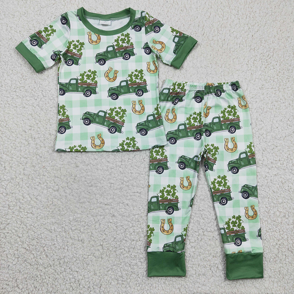 Baby Boys St Patrick Day Pajamas Pants clothes sets