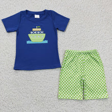 Load image into Gallery viewer, Baby Boys Boats summer shorts sets
