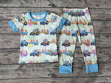 Load image into Gallery viewer, Baby Boys Easter Tractor Eggs Shirts Pants Pajamas Clothes Sets
