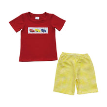 Load image into Gallery viewer, Baby Boys Car Red Summer Shorts Clothes Sets
