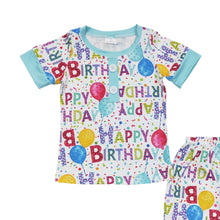 Load image into Gallery viewer, Baby Boys Summer Birthday Parthy Pajamas Shorts Sets
