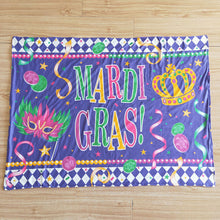Load image into Gallery viewer, Mardi Gras blankets 2
