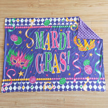 Load image into Gallery viewer, Mardi Gras blankets 2
