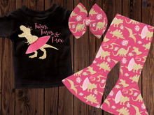 Load image into Gallery viewer, tutus tiaras Trex Dinosaur bell sets(can choose headband here)
