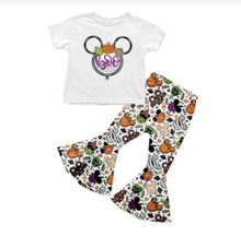 Load image into Gallery viewer, Baby girls halloween Boo bell cartoon pants sets
